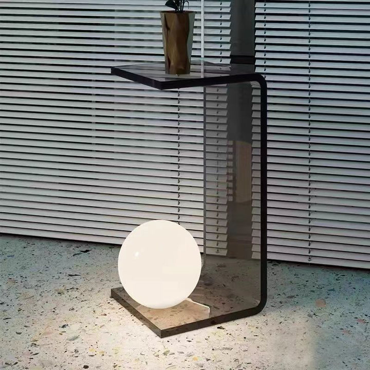 Buy farmhouse furniture The Rennes | Modern Minimalist Transparent Luxury Side Table - Modern Cottage Farmhouse Furniture