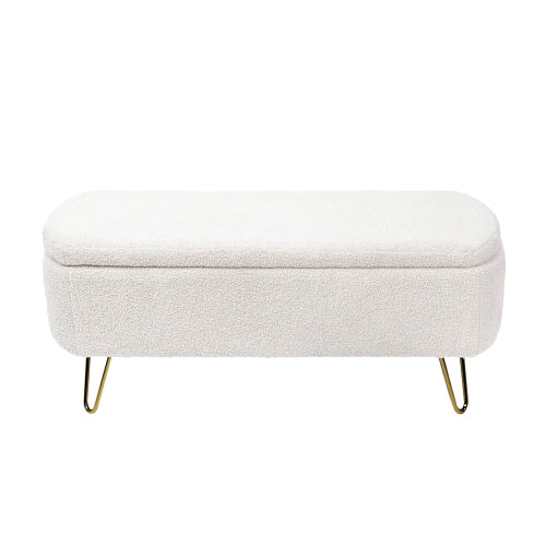 Buy farmhouse furniture Ivory White Mediterranean Farmhouse Bedside Storage Footstool - Modern Cottage Farmhouse Furniture