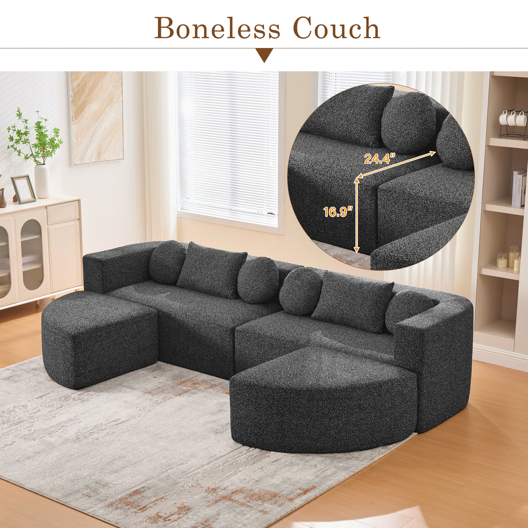 Buy farmhouse furniture Charcoal Cottage • Black Modular Cottage Farmhouse Style Sofa Couch - Modern Cottage Farmhouse Furniture