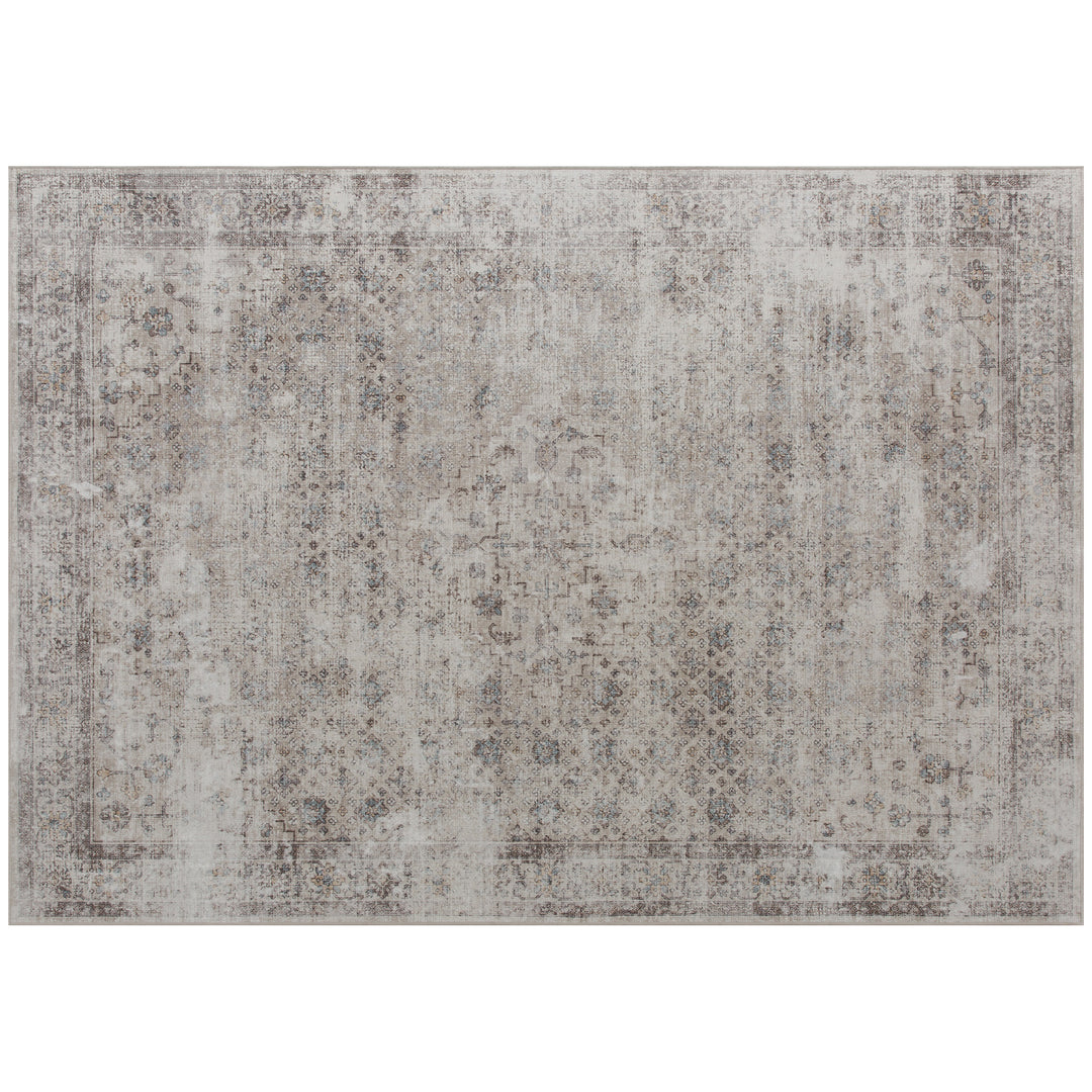 Buy farmhouse furniture Farmhouse Area Rug | Warm Mixed Brown | 8x10 Soft Chenille Living Room Rug - Modern Cottage Farmhouse Furniture
