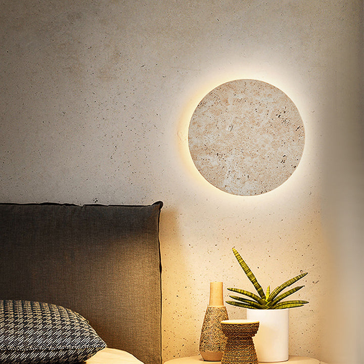 Buy farmhouse furniture Santorini | Mediterranean Luxury Cliff Stone Wall Clock - Modern Cottage Farmhouse Furniture