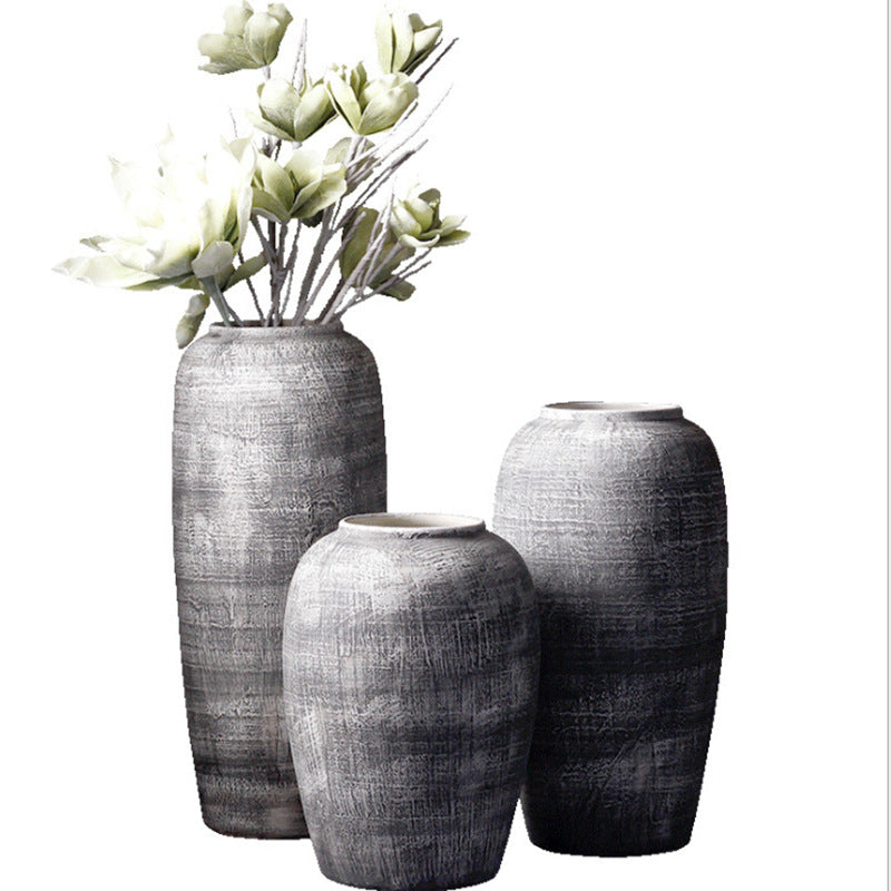 Buy farmhouse furniture Pericelli II | Vintage Mediterranean Luxury Ceramic Floor-standing Large Vase - Modern Cottage Farmhouse Furniture