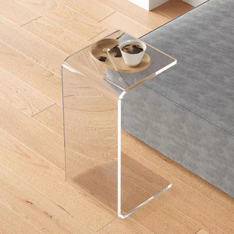 Buy farmhouse furniture The Rennes | Modern Minimalist Transparent Luxury Side Table - Modern Cottage Farmhouse Furniture