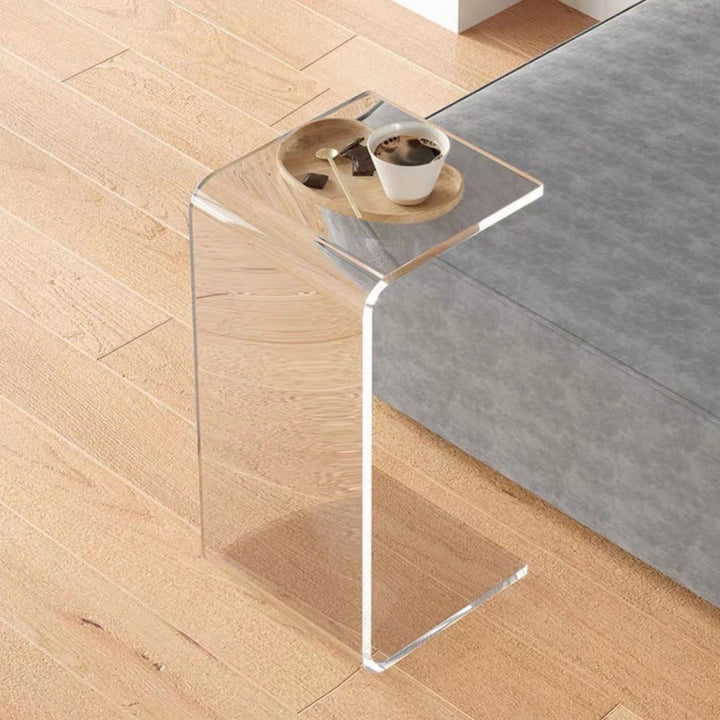 Buy farmhouse furniture The Rennes | Modern Minimalist Transparent Luxury Side Table - Modern Cottage Farmhouse Furniture