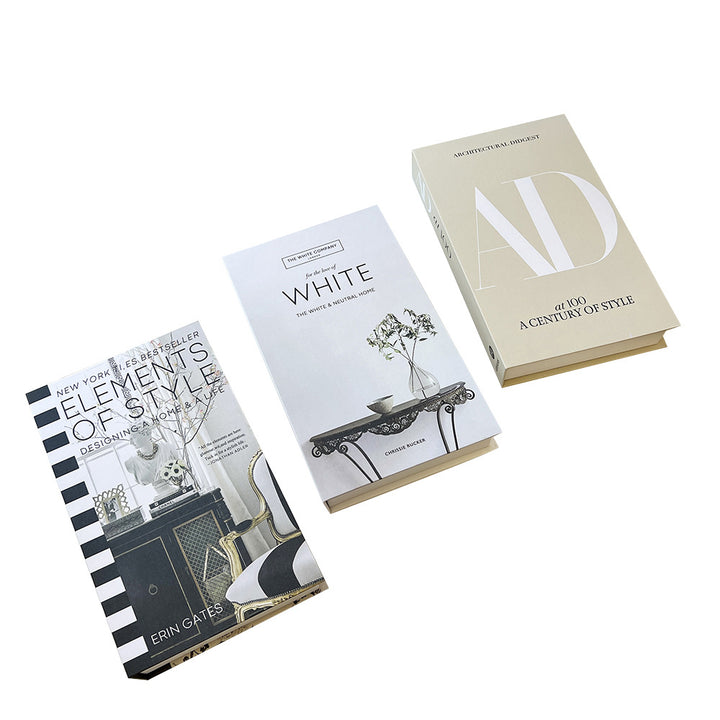 Buy farmhouse furniture Mediterranean Modern Contemporary Artificial Table Book Decoration - Modern Cottage Farmhouse Furniture