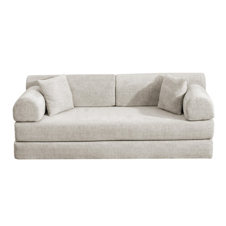 Buy farmhouse furniture Camel • Convertible Boucle Modern Cottage Farmhouse Style Sleeper Sofa Bed - Modern Cottage Farmhouse Furniture