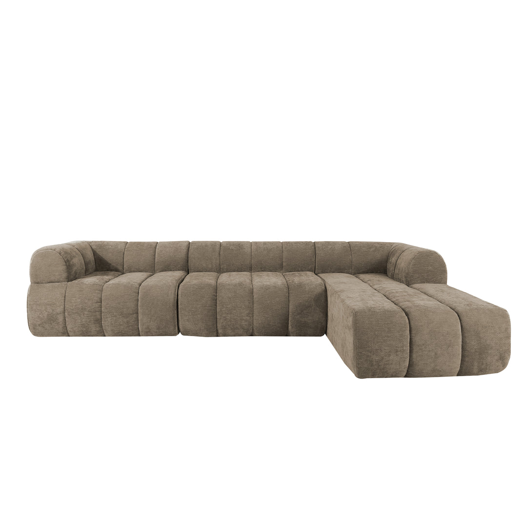 Buy farmhouse furniture Parefeuille • Beige Large Modern Cottage Farmhouse Style Sofa Sectional Couch - Modern Cottage Farmhouse Furniture