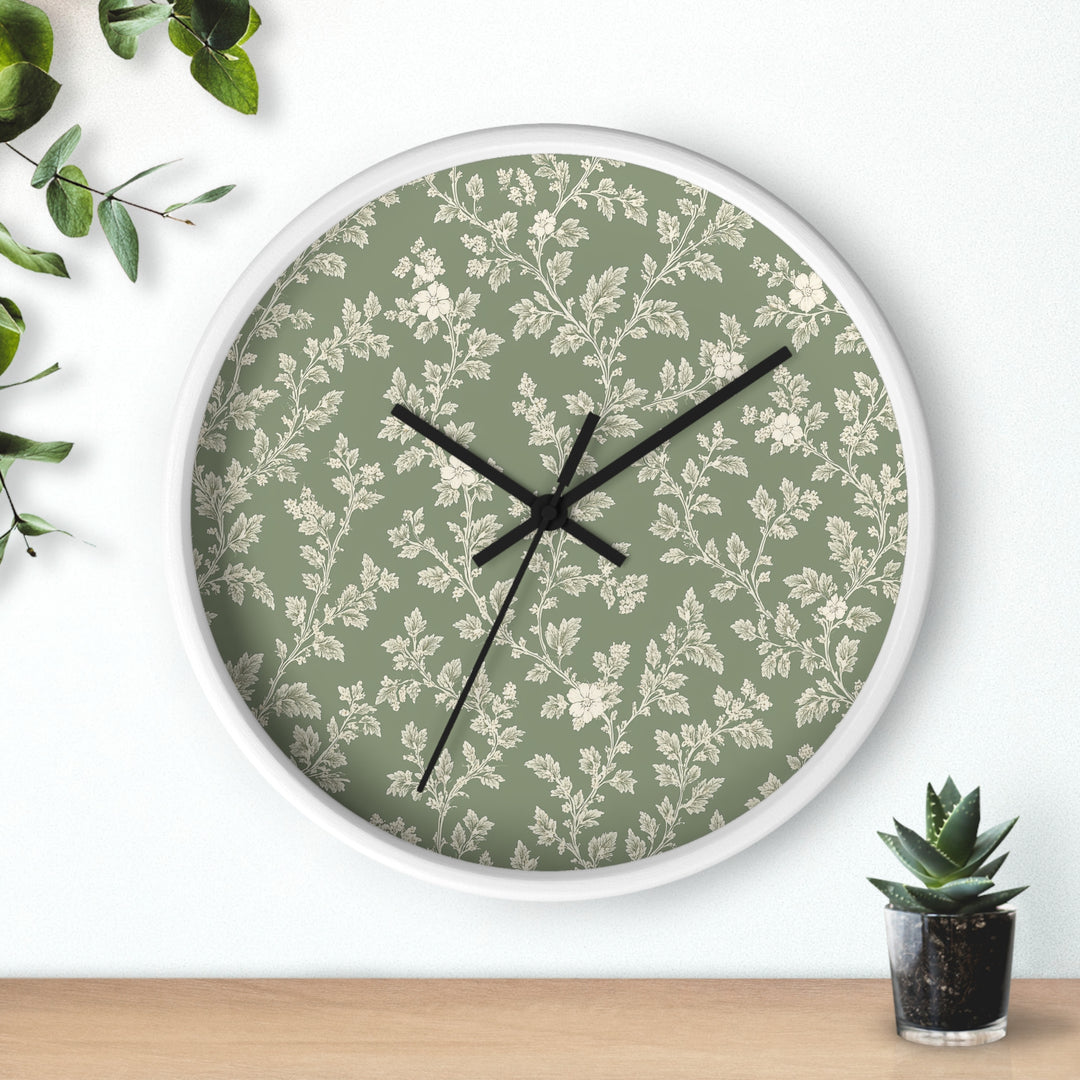 Buy farmhouse furniture Sage &amp; Cream Wall Clock — By. Artisan Blooms - Modern Cottage Farmhouse Furniture