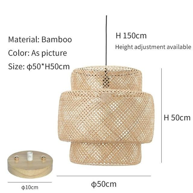 Buy farmhouse furniture Modern Boho Rattan Bamboo Chandelier - Modern Cottage Farmhouse Furniture