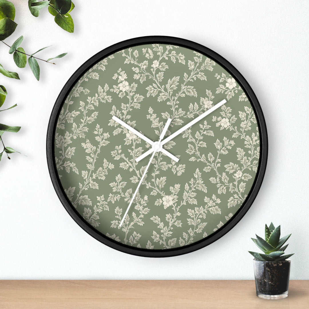 Buy farmhouse furniture Sage &amp; Cream Wall Clock — By. Artisan Blooms - Modern Cottage Farmhouse Furniture