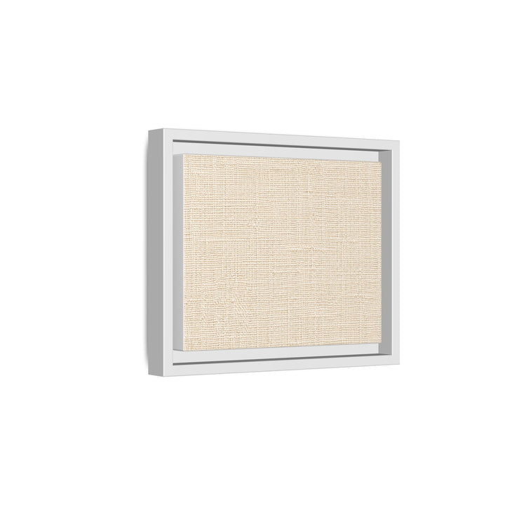 Woven Art Sage &amp; Cream Framed Canvas Wall Art