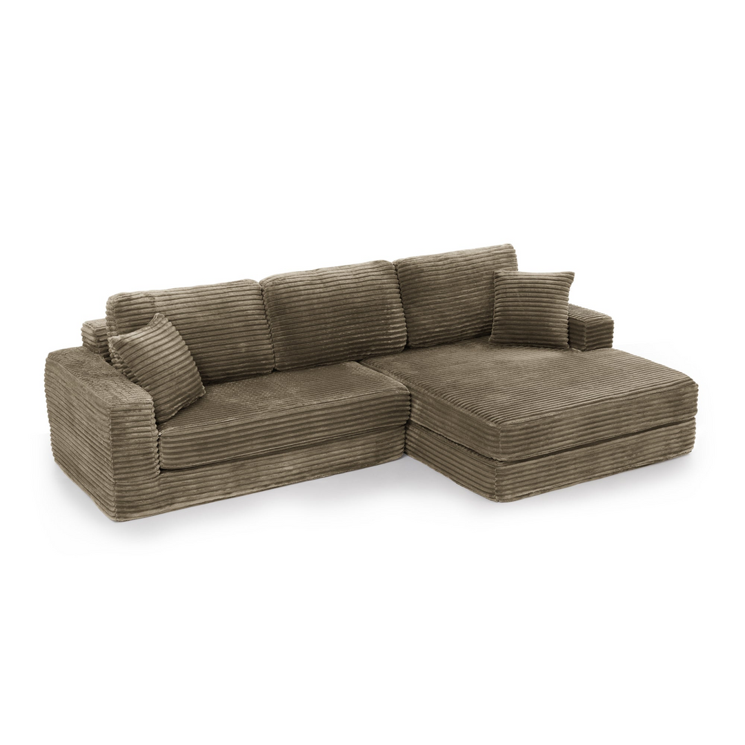 Buy farmhouse furniture Lily | Modern Brown Modular Cottage Farmhouse Sofa Bed, Airbnb Sofa - Modern Cottage Farmhouse Furniture