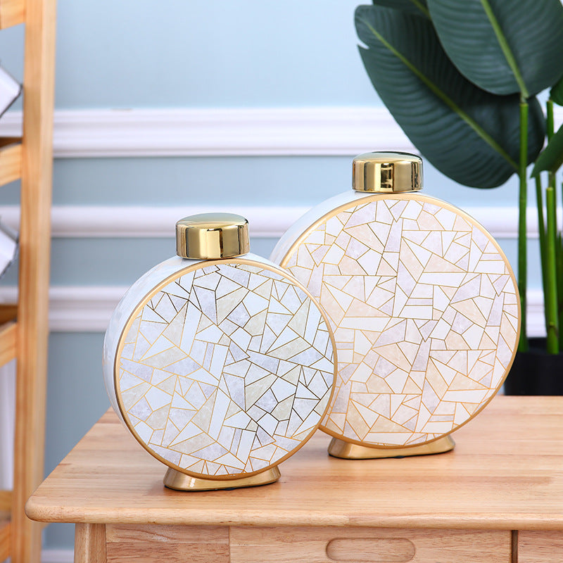 Buy farmhouse furniture Villapiana Scalo | Mediterranean European-style Luxury Ceramic Vase - Modern Cottage Farmhouse Furniture