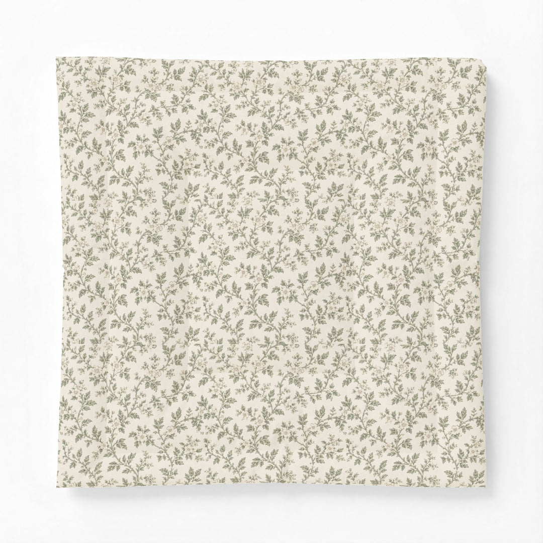 Sage &amp; Cream Cotton Comforter (Non Textured)  – By. Artisan Blooms