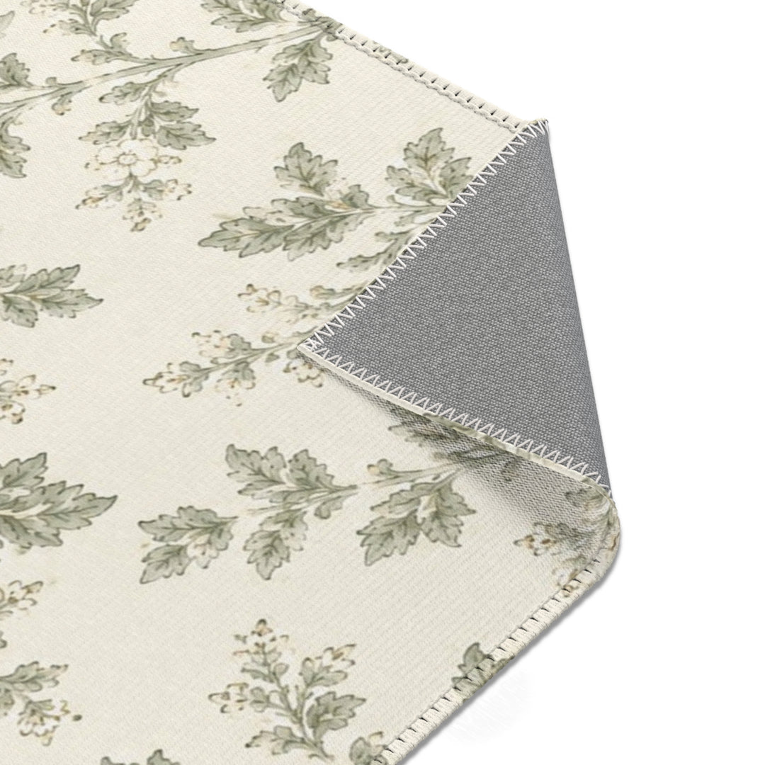 Buy farmhouse furniture Vintage Botanical Cream &amp; Sage Accent Rug - Modern Cottage Farmhouse Furniture