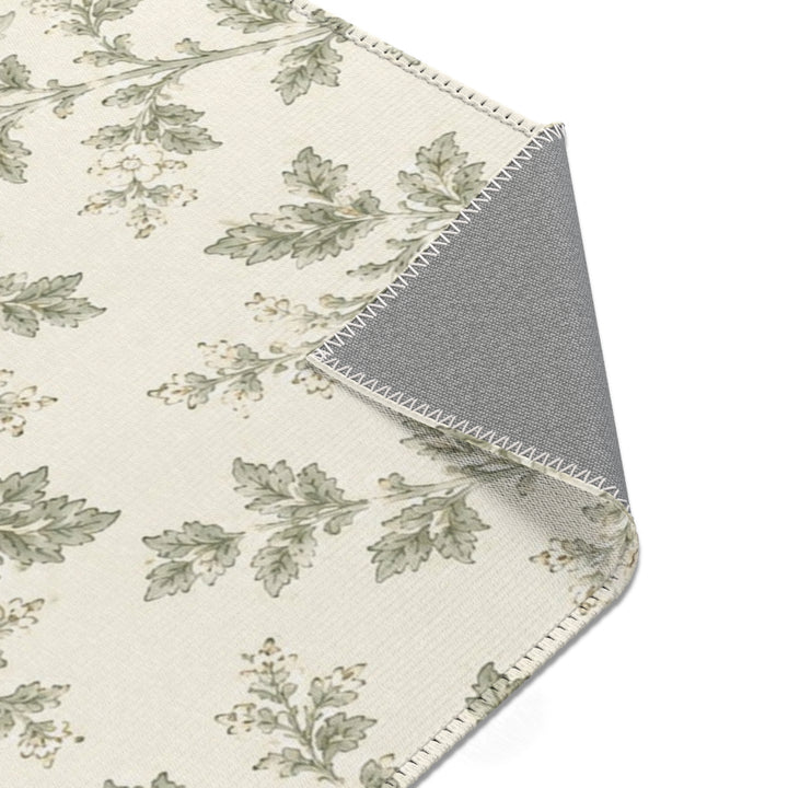 Buy farmhouse furniture Vintage Botanical Cream &amp; Sage Accent Rug - Modern Cottage Farmhouse Furniture