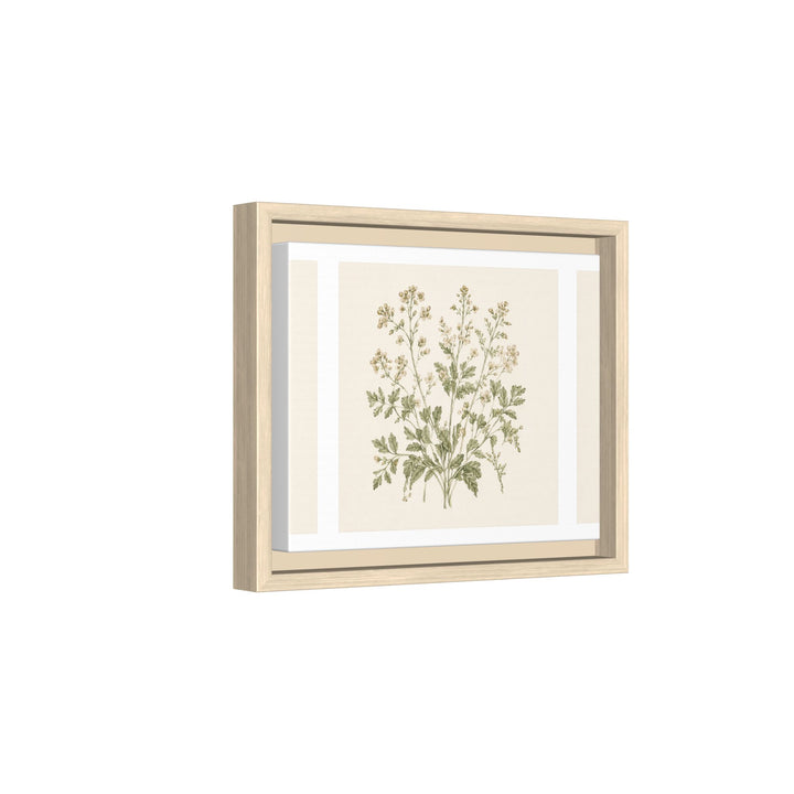 Sage &amp; Cream Framed Canvas Wall Art