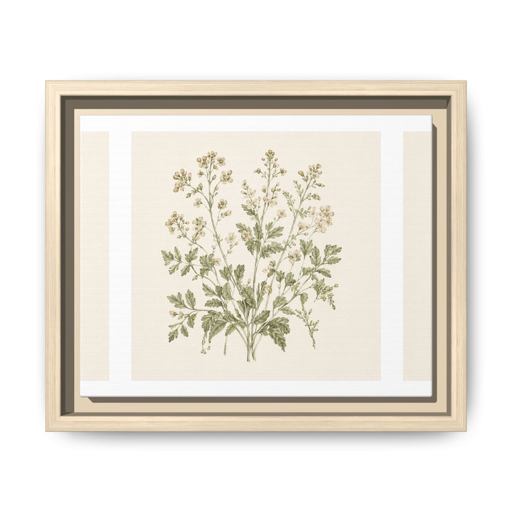 Sage &amp; Cream Framed Canvas Wall Art