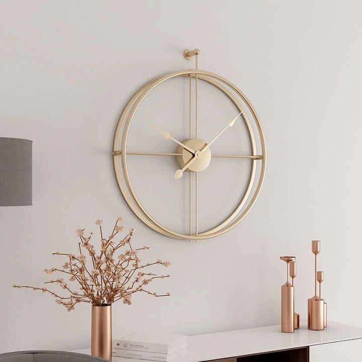 Buy farmhouse furniture Capri | Modern Mediterranean Luxury Iron Wall Clock - Modern Cottage Farmhouse Furniture