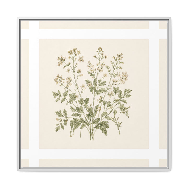 Sage &amp; Cream Framed Canvas Wall Art