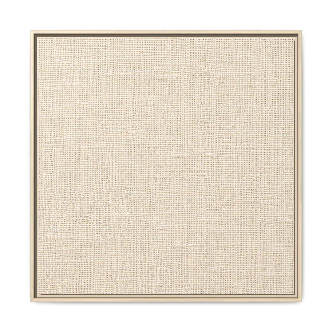 Woven Art Sage &amp; Cream Framed Canvas Wall Art