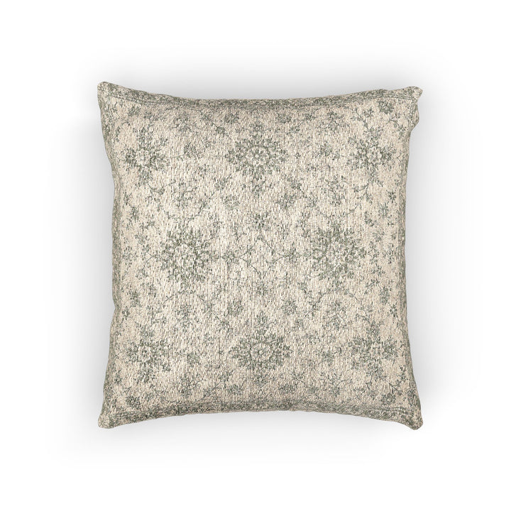 Sage Green &amp; Cream Woven Pillow By Artisan Blooms