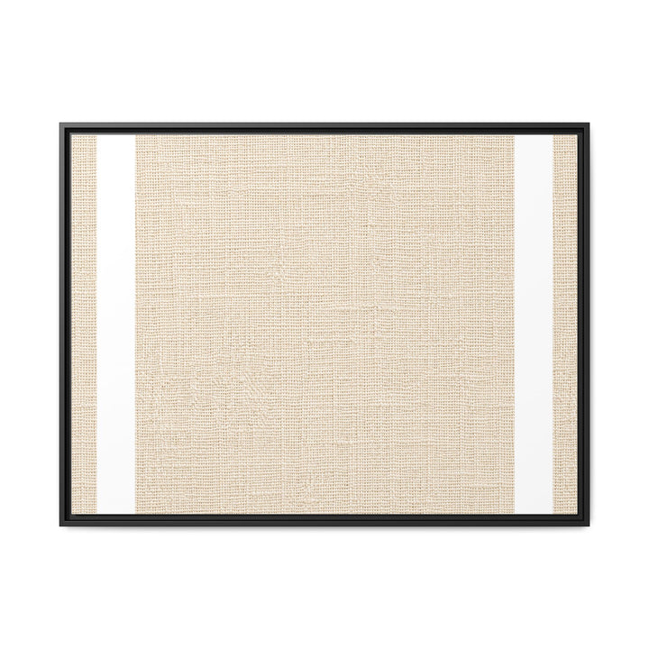 Woven Art Sage &amp; Cream Framed Canvas Wall Art