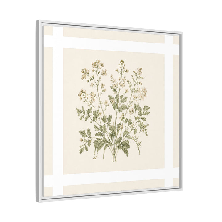 Sage &amp; Cream Framed Canvas Wall Art