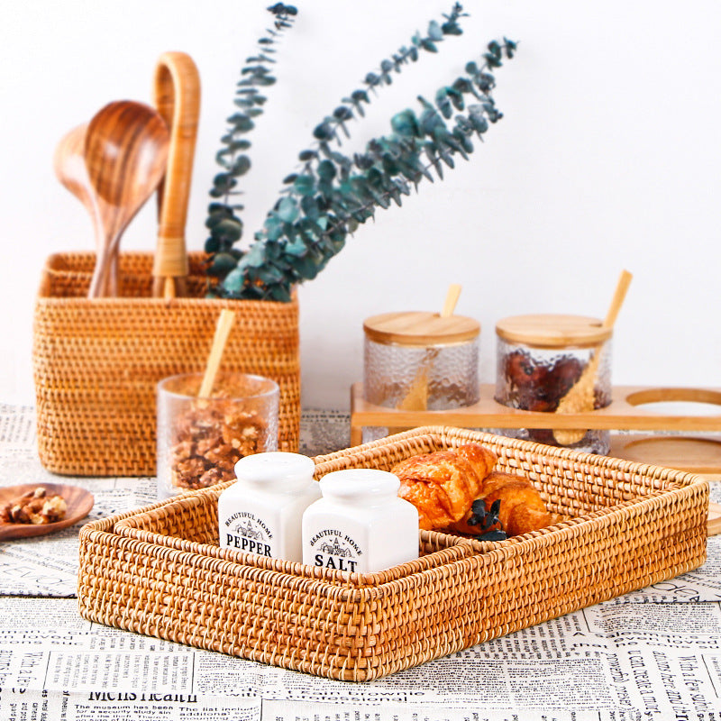 Buy farmhouse furniture Villaggio Solito Posto | Mediterranean Autumn Vine Handmade Woven Storage Basket - Modern Cottage Farmhouse Furniture