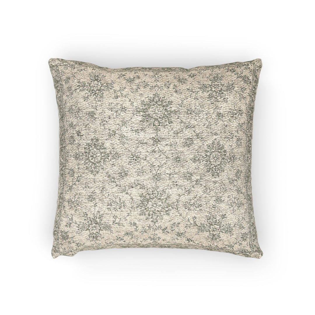 Sage Green &amp; Cream Woven Pillow By Artisan Blooms