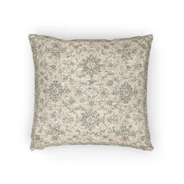 Sage Green &amp; Cream Woven Pillow By Artisan Blooms