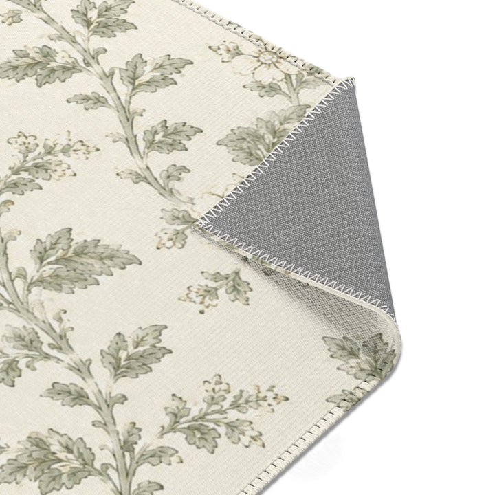 Buy farmhouse furniture Vintage Botanical Cream &amp; Sage Accent Rug - Modern Cottage Farmhouse Furniture