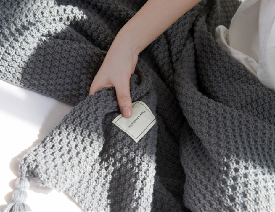 Buy farmhouse furniture Ranchwood | Modern Farmhouse Cottage Throw Blanket - Modern Cottage Farmhouse Furniture