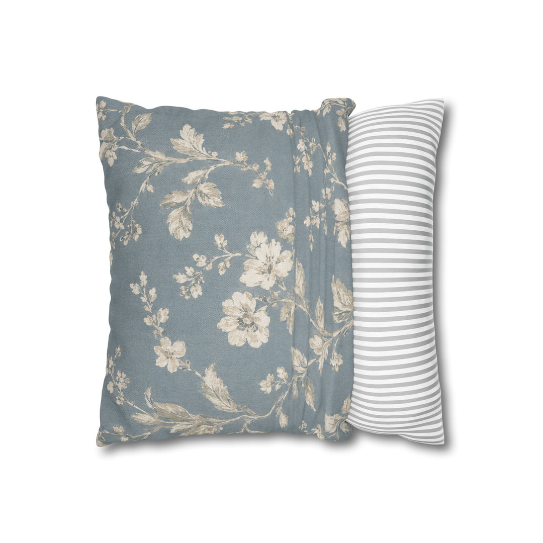 Blue Cottage Square Pillowcase By Artisan Blooms