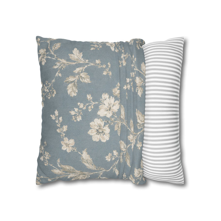 Blue Cottage Square Pillowcase By Artisan Blooms
