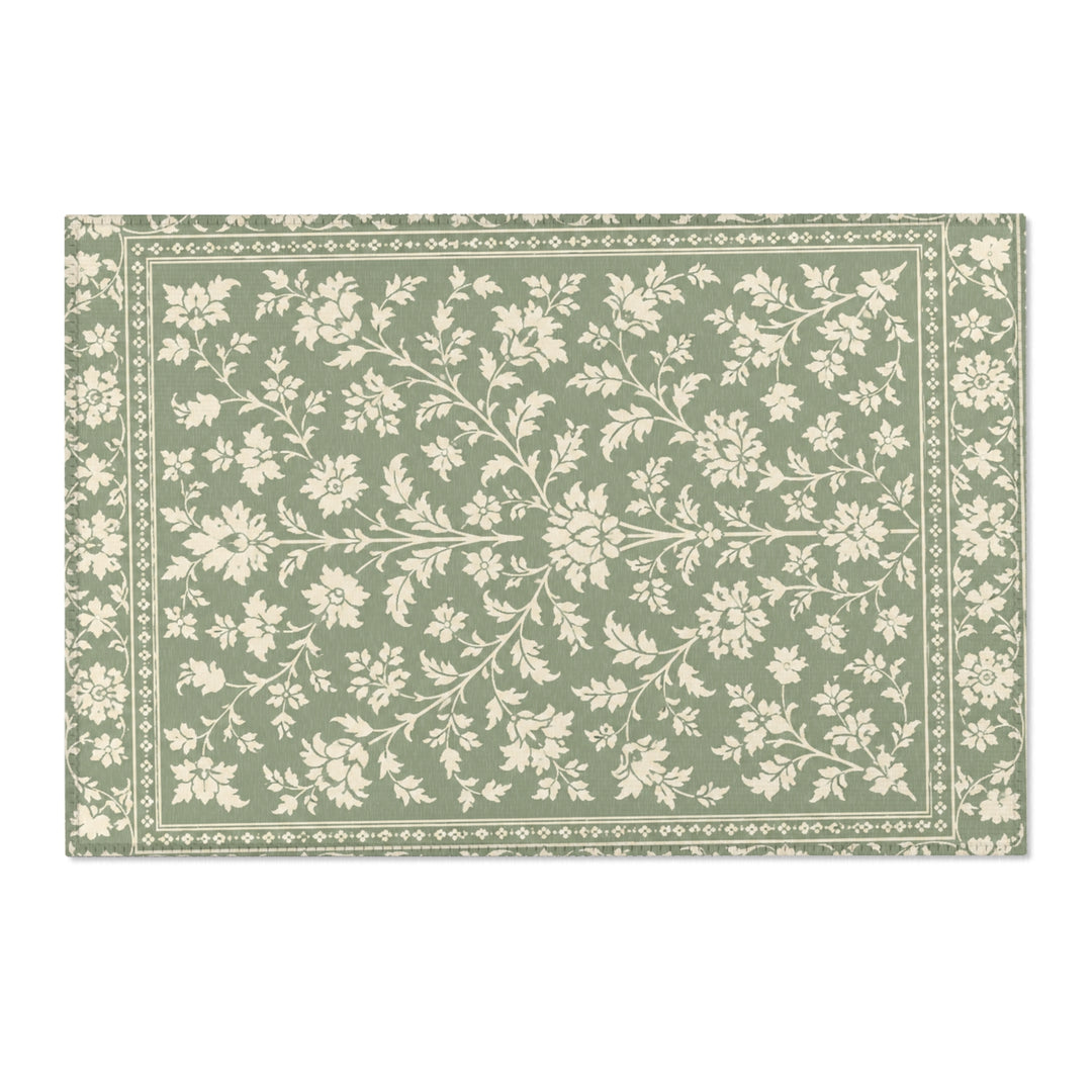 Buy farmhouse furniture Decorative Cream &amp; Sage Area Rug By. Artisan Blooms - Modern Cottage Farmhouse Furniture