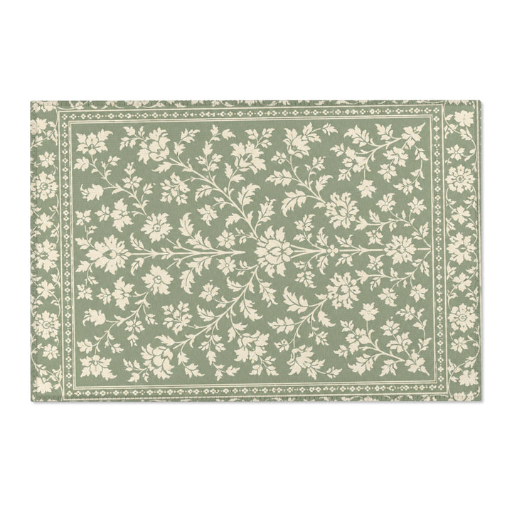 Buy farmhouse furniture Decorative Cream &amp; Sage Area Rug By. Artisan Blooms - Modern Cottage Farmhouse Furniture