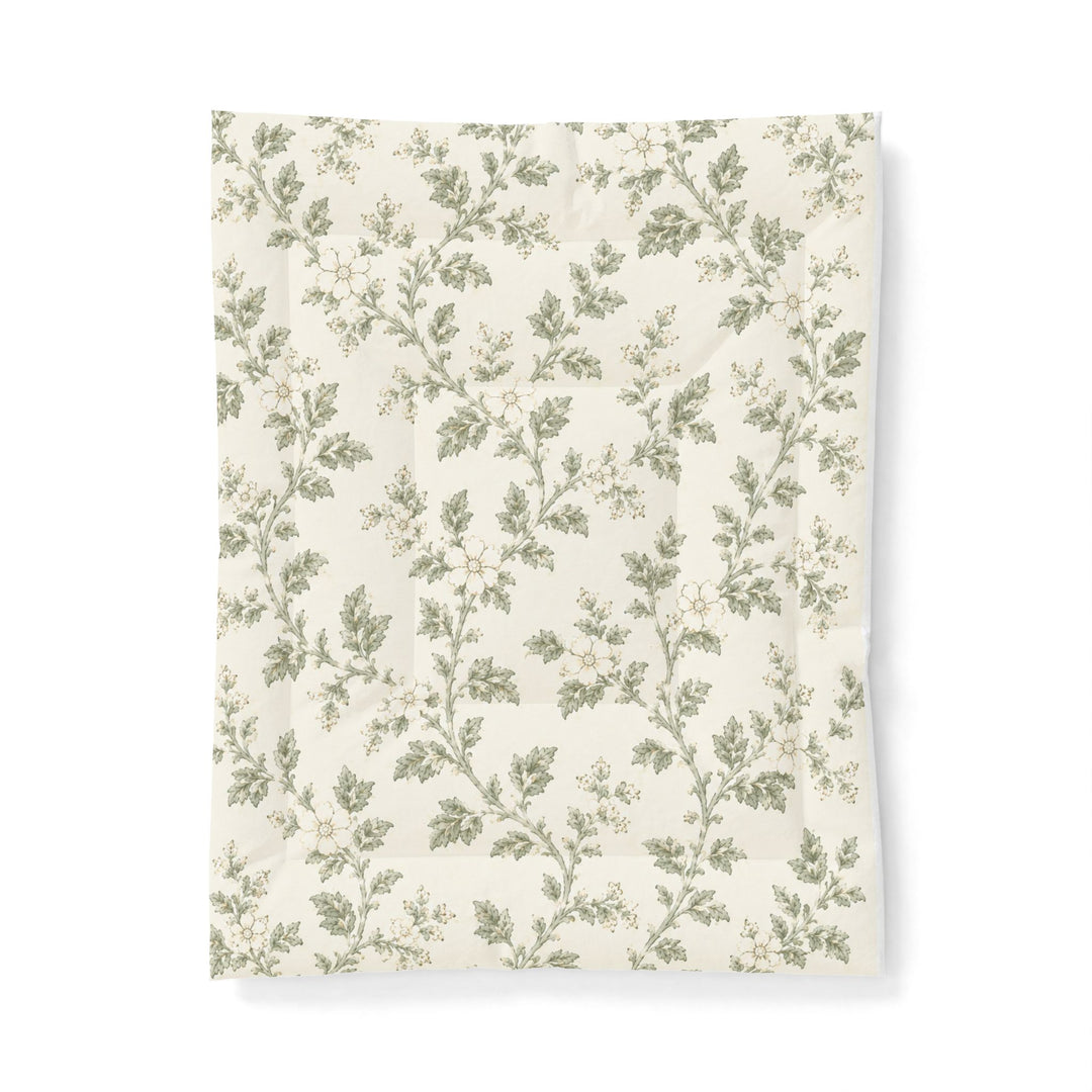 Buy farmhouse furniture Cream &amp; Sage Floral Cotton Comforter By. Artisan Blooms - Modern Cottage Farmhouse Furniture