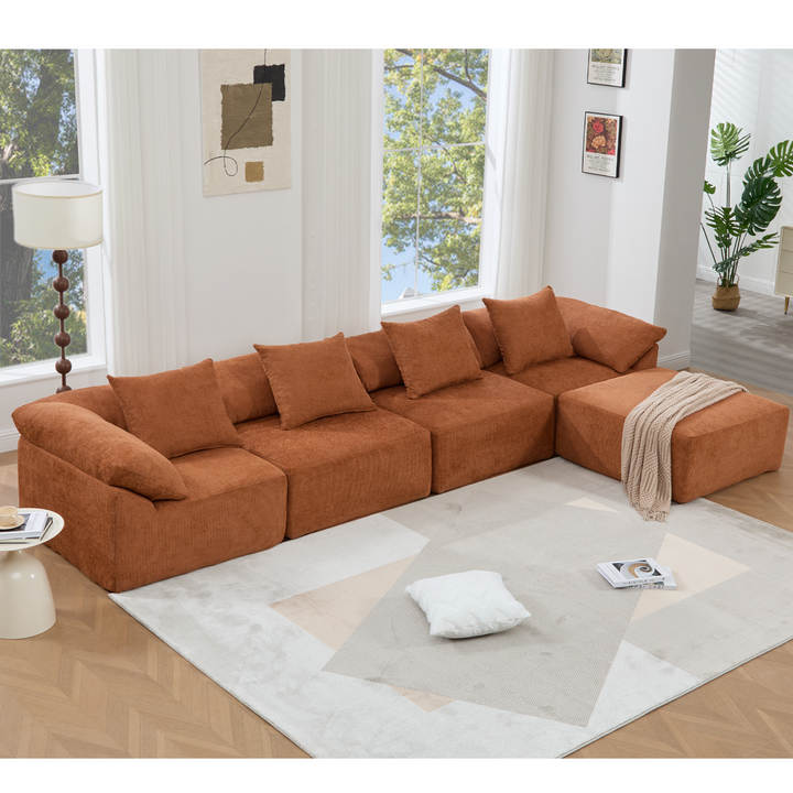 Buy farmhouse furniture The Harvest House | Modern Farmhouse Crimson L Shaped Modular Sectional Sofa - Modern Cottage Farmhouse Furniture
