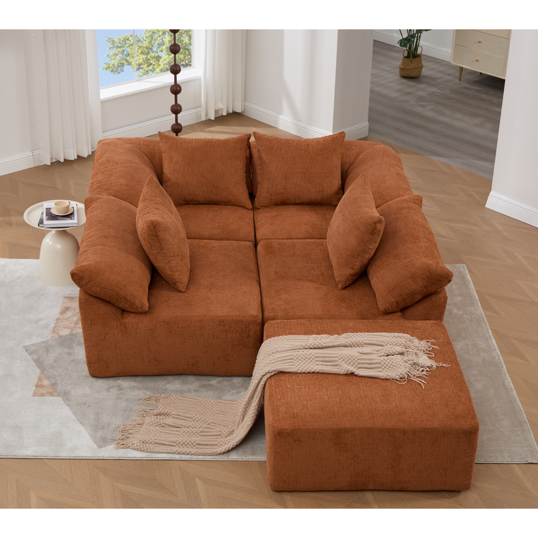 Buy farmhouse furniture The Harvest House | Modern Farmhouse Crimson L Shaped Modular Sectional Sofa - Modern Cottage Farmhouse Furniture