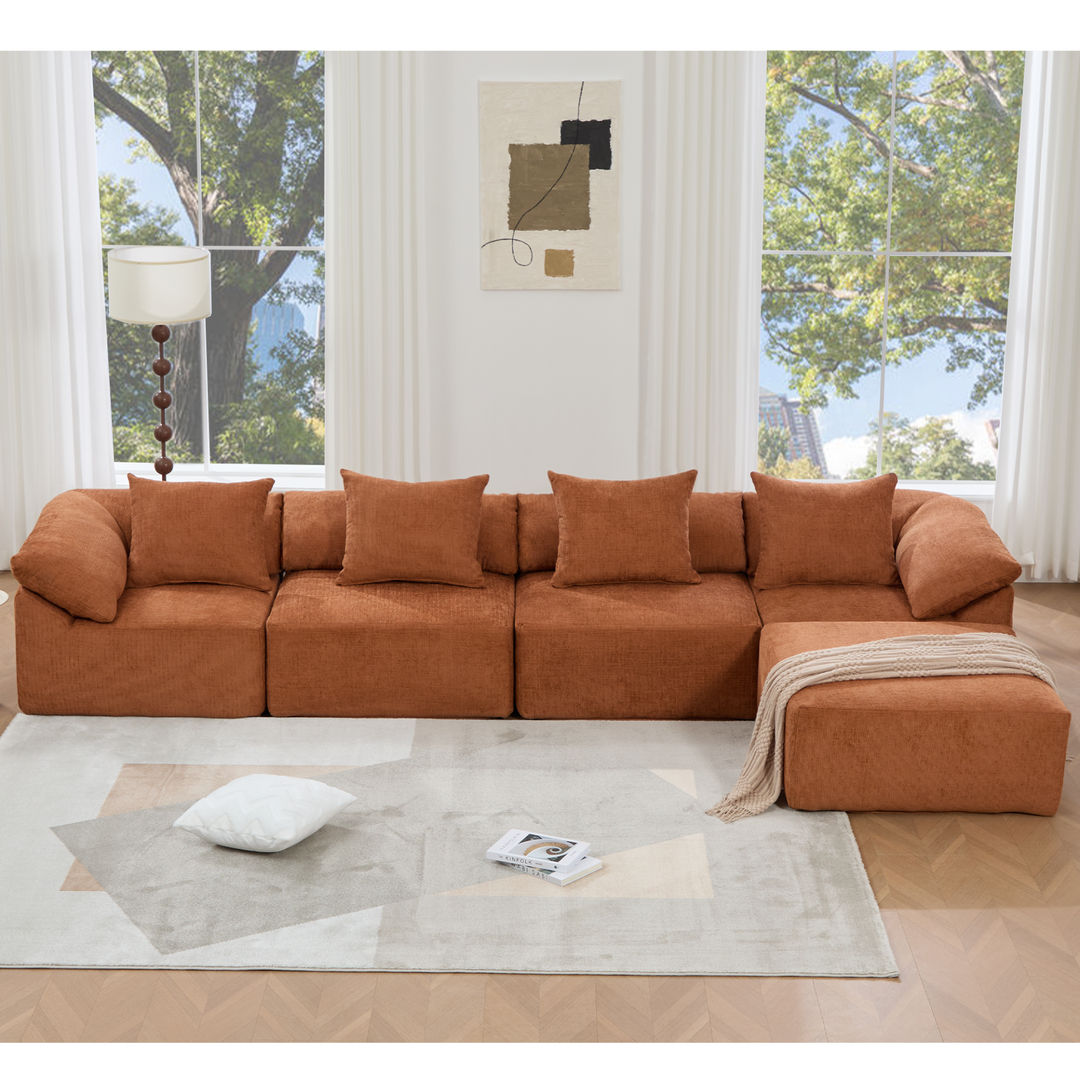 Buy farmhouse furniture The Harvest House | Modern Farmhouse Crimson L Shaped Modular Sectional Sofa - Modern Cottage Farmhouse Furniture