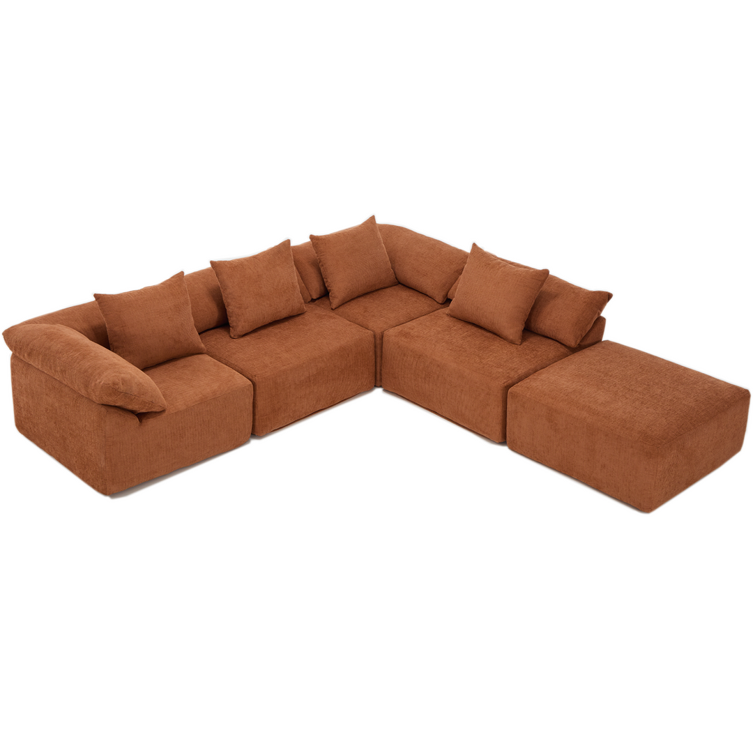 Buy farmhouse furniture The Harvest House | Modern Farmhouse Crimson L Shaped Modular Sectional Sofa - Modern Cottage Farmhouse Furniture