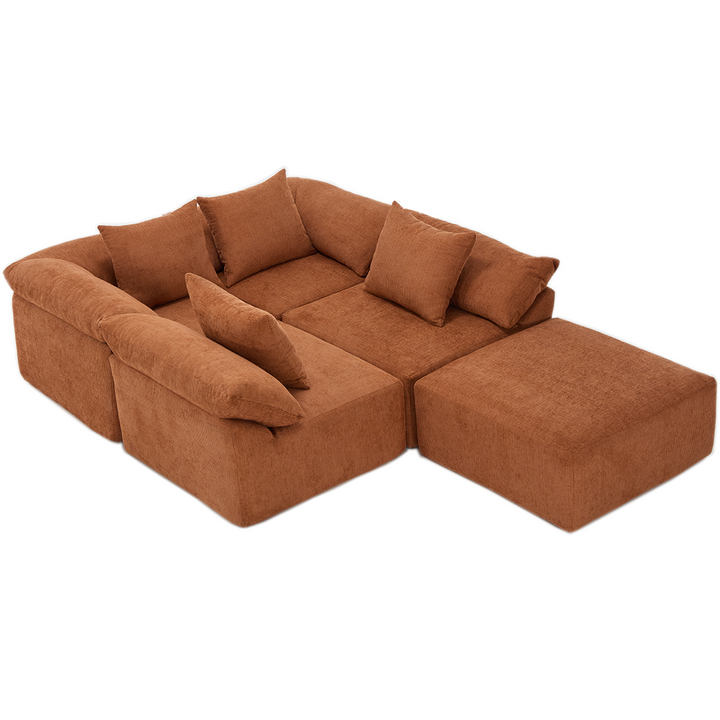 Buy farmhouse furniture The Harvest House | Modern Farmhouse Crimson L Shaped Modular Sectional Sofa - Modern Cottage Farmhouse Furniture