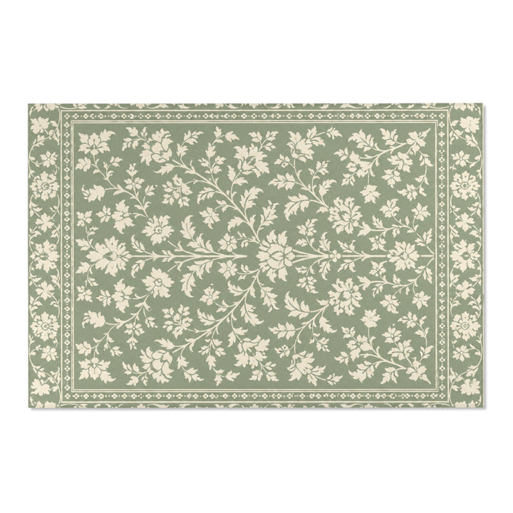 Buy farmhouse furniture Decorative Cream &amp; Sage Area Rug By. Artisan Blooms - Modern Cottage Farmhouse Furniture