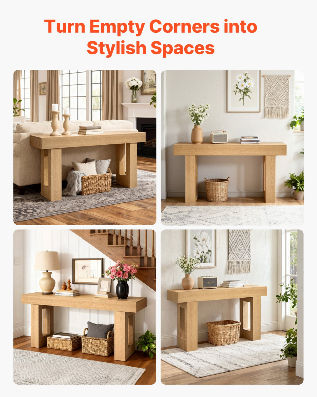 Buy farmhouse furniture Large Burlywood Mediterranean Farmhouse Foyer Farmhouse Table - Modern Cottage Farmhouse Furniture
