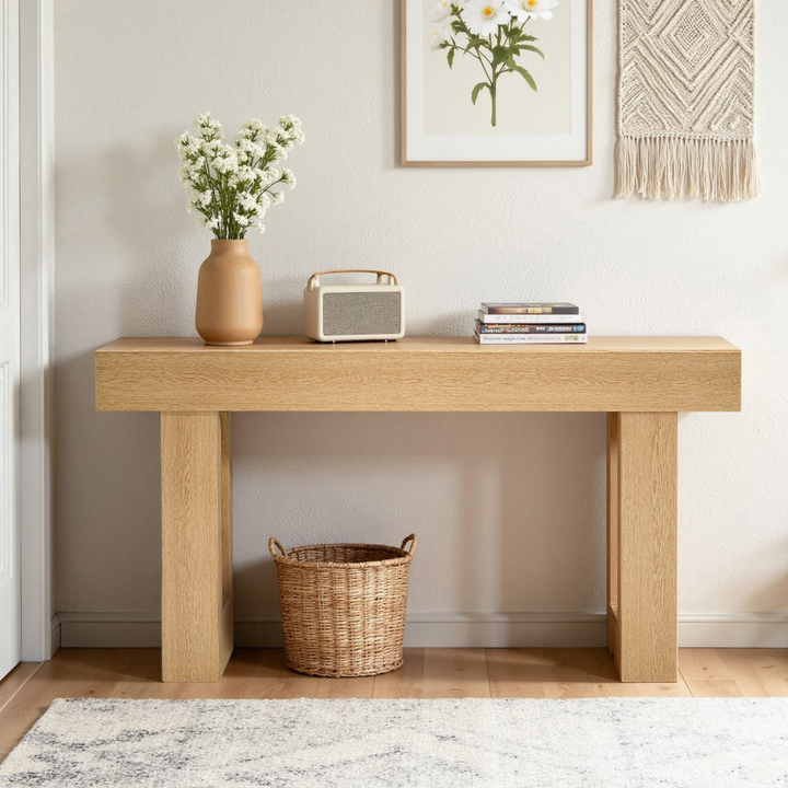 Buy farmhouse furniture Large Burlywood Mediterranean Farmhouse Foyer Farmhouse Table - Modern Cottage Farmhouse Furniture