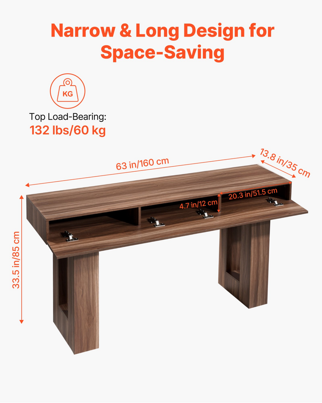 Buy farmhouse furniture Brown Farmhouse Foyer Wooden Table - Modern Cottage Farmhouse Furniture