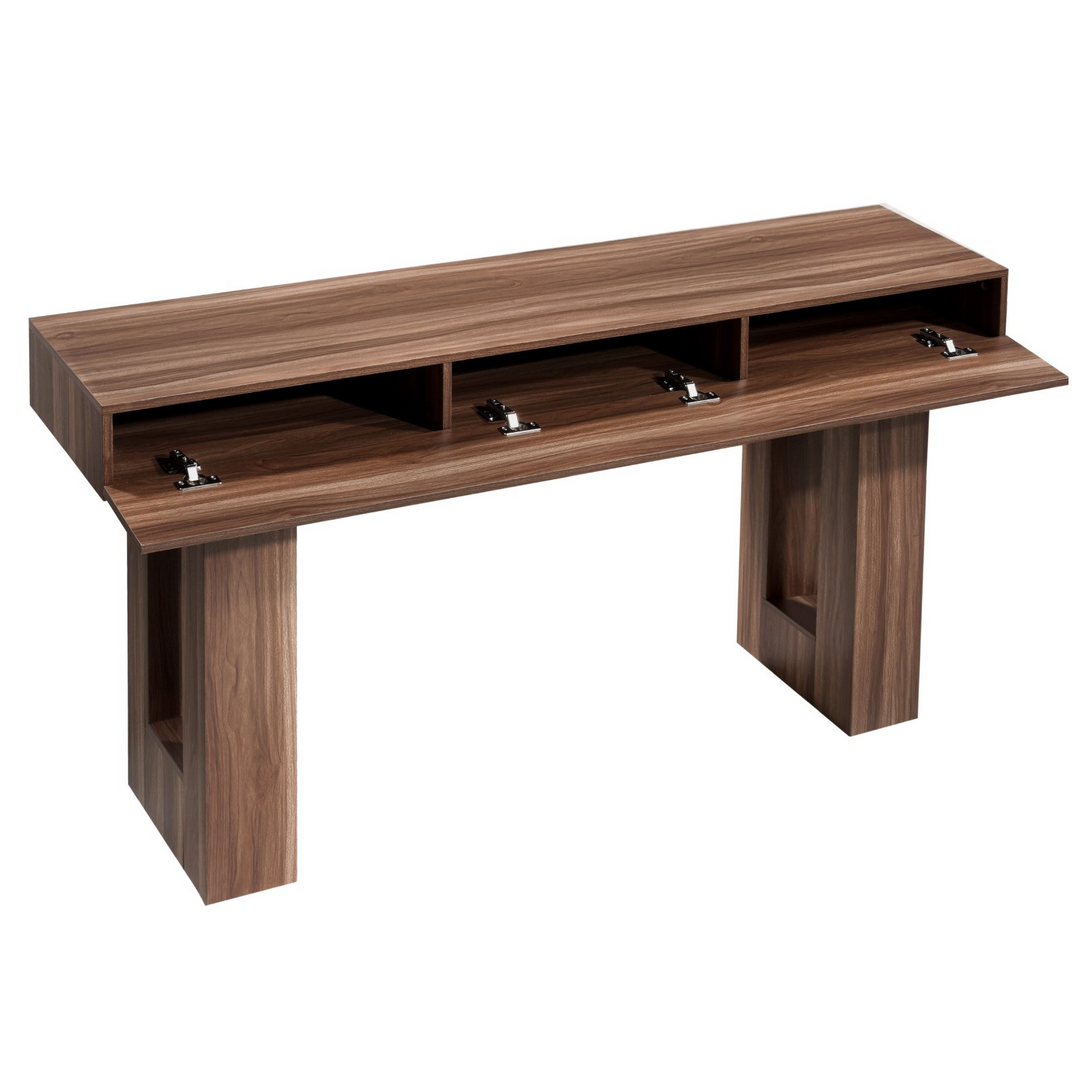 Buy farmhouse furniture Brown Farmhouse Foyer Wooden Table - Modern Cottage Farmhouse Furniture