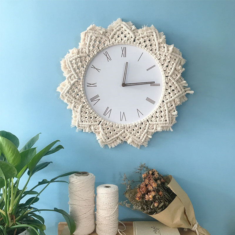 Buy farmhouse furniture Boho Tapestry Wall Clock - Modern Cottage Farmhouse Furniture