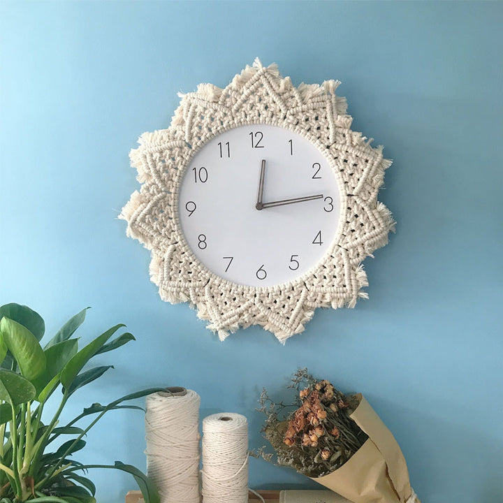 Buy farmhouse furniture Boho Tapestry Wall Clock - Modern Cottage Farmhouse Furniture
